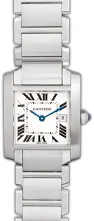 Cartier Cartier Tank Française 2384 25mm Stainless steel White