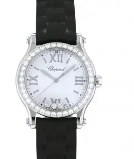 Chopard Chopard Happy Sport 278590-3003 30mm Stainless steel and Rubber and Diamond White