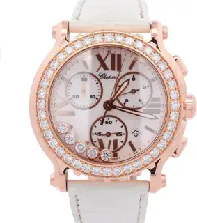 Chopard Chopard Happy Sport 288515-9002 42mm Rose gold White