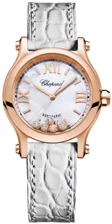 Chopard Chopard Happy Sport 274893-5009 30mm Rose gold White