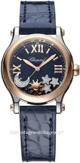 Chopard Chopard Happy Sport 278573-6027 30mm Rose gold Blue