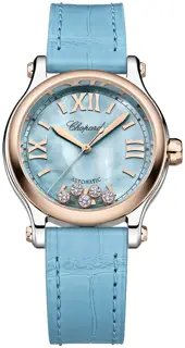 Chopard Chopard Happy Sport 278608-6013 33mm Rose gold and Stainless steel Blue