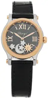 Chopard Chopard Happy Sport 30mm Rose gold and Stainless steel Blue
