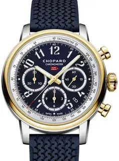 Chopard Chopard Mille Miglia 168619-4002 40mm Yellow gold and Stainless steel Blue