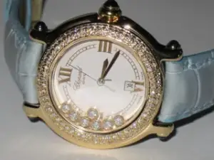 Chopard Chopard Happy Sport 3S05V4 32mm Yellow gold White