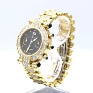 Chopard Chopard Imperiale 32mm Yellow gold and Stainless steel Black