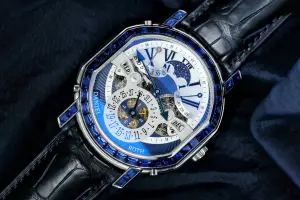 Daniel Roth Perpetual Calendar Time Equation Pièce Unique “Baguette Sapphires”