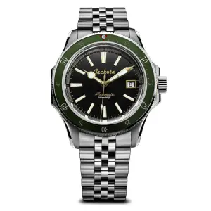 Forzo Sea-Hunter Dive Watch With Jade Green Bezel