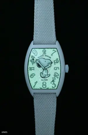 Franck Muller x BWD Crazy Hours Cintrée Curvex Arctic Snoopy