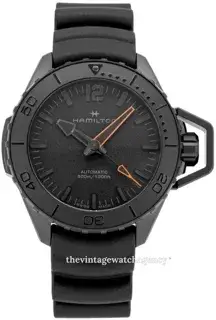 Hamilton Hamilton Khaki Navy H77845330 46mm Stainless steel Black
