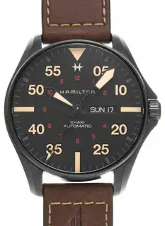 Hamilton Hamilton Khaki Aviation H64705531 46mm Stainless steel Black