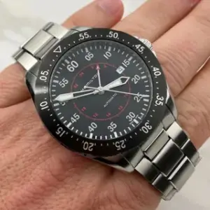 Hamilton Hamilton Khaki Aviation H76755135 44mm Stainless steel Black