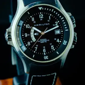 Hamilton Hamilton Khaki Navy H77615333 42mm Stainless steel Black