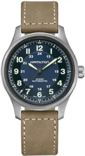 Hamilton Hamilton Khaki Field H70545540 42mm Titanium Blue