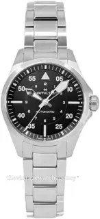 Hamilton Hamilton Khaki Aviation H76215130 36mm Stainless steel Black