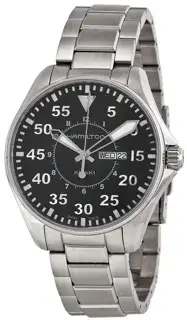 Hamilton Hamilton Khaki Aviation H64611135 42mm Stainless steel Black