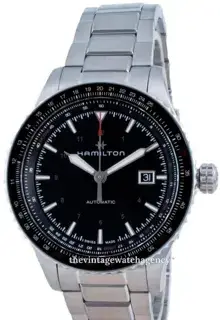 Hamilton Hamilton Khaki Aviation H76615130 42mm Stainless steel Black
