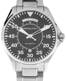 Hamilton Hamilton Khaki Aviation H64615135 42mm Stainless steel Black