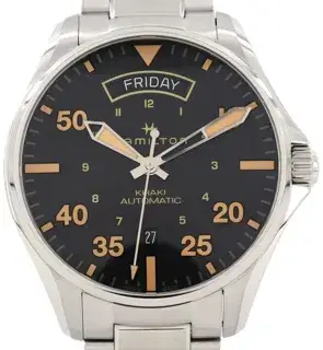 Hamilton Hamilton Khaki Aviation H646450/H64645131 42mm Stainless steel Black