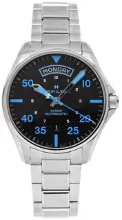 Hamilton Hamilton Khaki Aviation H64625131 42mm Stainless steel Black