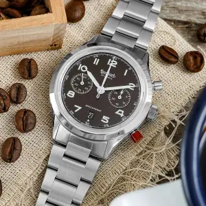 Hanhart 417 ES Mocha Flyback Date