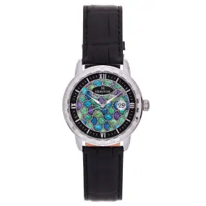 Heritor Heritor Automatic Protégé Leather-Band Watch w/Date
