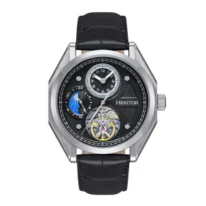 Heritor Heritor Automatic Antoni Leather-Band Watch