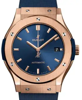 Hublot Hublot Classic Fusion 511.OX.7180.RX 45mm Yellow gold Blue