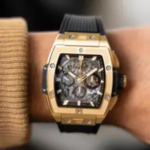 Hublot Hublot Spirit of Big Bang 642.VX.0130.RX 42mm Yellow gold Skeletonized