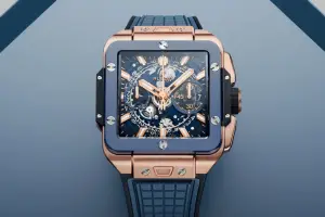 Hublot Square Bang Unico King Gold Blue Ceramic