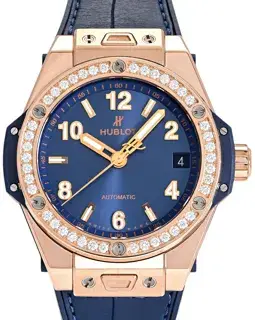 Hublot Hublot Big Bang 465.OX.7180.LR.1204 39mm Yellow gold Blue