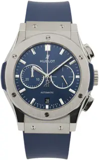Hublot Hublot Classic Fusion Chronograph 541.NX.7170.LR 42mm Titanium Blue