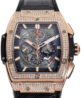 Hublot Hublot Spirit of Big Bang 601.OX.0183.LR.1704 45mm Yellow gold Skeletonized