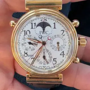 IWC IWC Da Vinci Perpetual Calendar IW3754 41.5mm Yellow gold Champagne