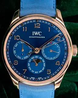 IWC IWC Portugieser IW344205 42.5mm Yellow gold Blue