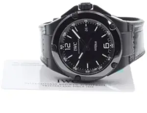 IWC IWC Ingenieur IW322503 46mm Ceramic and Rubber and Leather Black