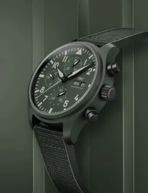 IWC Pilot’s Watch Chronograph Top Gun Edition Woodland Green