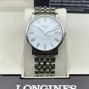 Longines Longines Elegant L4.809.4.11.6 34.5mm Stainless steel White
