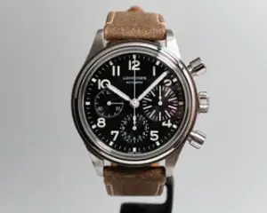 Longines Longines Heritage L2.816.4.53.2 41mm Stainless steel Black