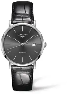 Longines Longines Elegant L4.910.4.72.2 39mm Stainless steel Gray