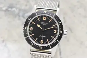 Longines Longines Heritage L2.822.4.56.6 42mm Stainless steel Black