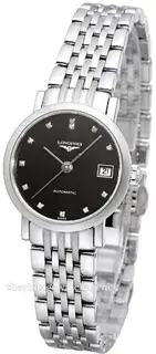 Longines Longines Elegant L4.309.4.57.6 25.5mm Stainless steel Black