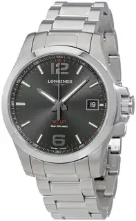 Longines Longines Conquest L3.716.4.56.6 41mm Stainless steel Black