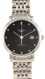 Longines Longines Elegant L4.310.4.57.6 29mm Stainless steel Black