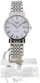 Longines Longines Elegant L4.310.4.11.6 39mm Stainless steel White