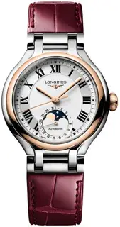 Longines Longines PrimaLuna L8.126.5.71.2 34mm Rose gold and Stainless steel Silver