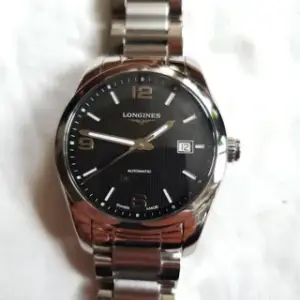 Longines Longines Conquest L2.785.4.56.6 40mm Stainless steel Black