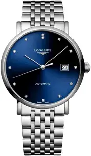 Longines Longines Elegant L4.910.4.99.6 39mm Stainless steel Blue