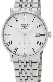 Longines Longines Elegant L4.812.4.11.6 39mm Stainless steel White