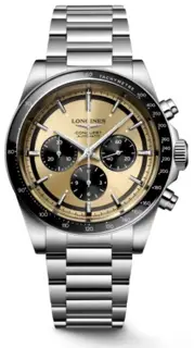 Longines Longines Conquest L3.835.4.32.6 Stainless steel Black and Brown